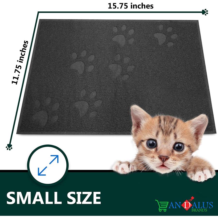 最新アイテムを海外通販 ANDALUS Cat Litter Mat - Kitty Litter Trapping Mat for Litter Boxes - Kitty