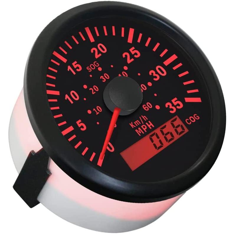 ELING Marine GPS Speedometer Speedo Gauge 35MPH with Backlight for Boat