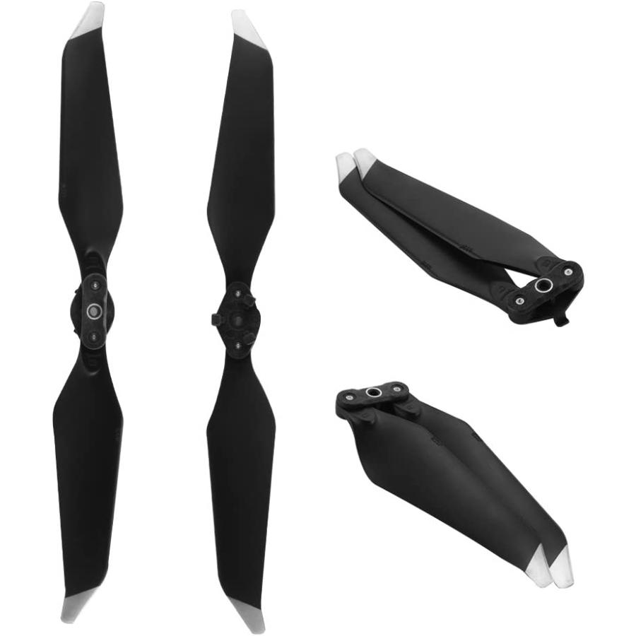 2 Pairs DJI Genuine Low-Noise Quick-Release Propellers for Mavic Pro or Mavic Pro Platinum  8331 Sliver Stripes　並行輸入品｜dep-good-choice｜06