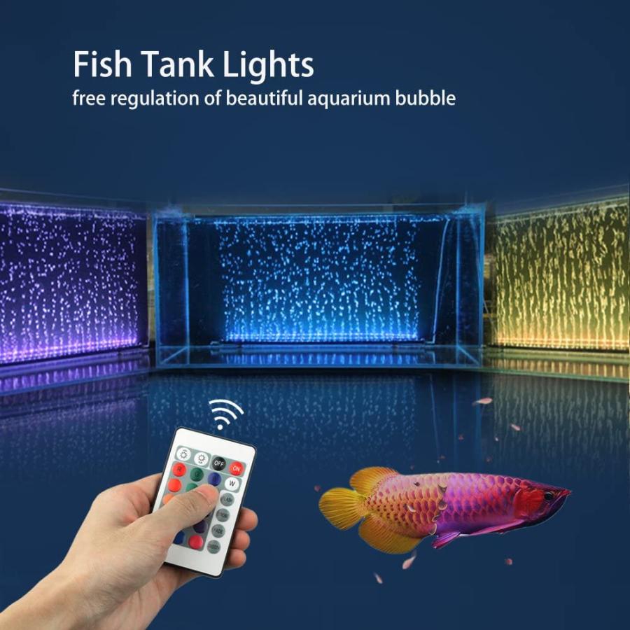 【お買い得！】 SZMiNiLED 35inch Aquarium Light with Air Bubble Hole 5050 RGB LED Fish Tan