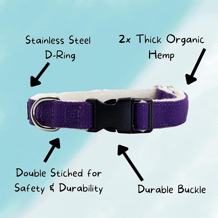 【並行輸入品】 Pawsitive Hemp Dog Collar - We Donate a Collar for Every Collar Sol_4