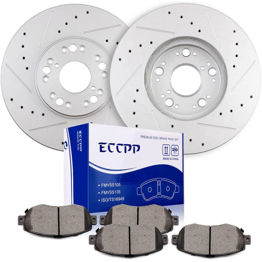 Brake Pads Rotors Kits ECCPP Front Brakes and Rotors fit for 19932005 for Lexus GS300 19982000