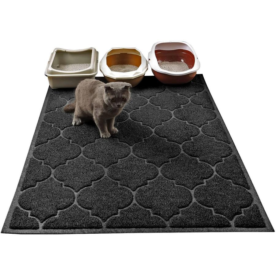 Cat Litter Mat XL Super Size Phthalate Free Easy to Clean Durable Soft