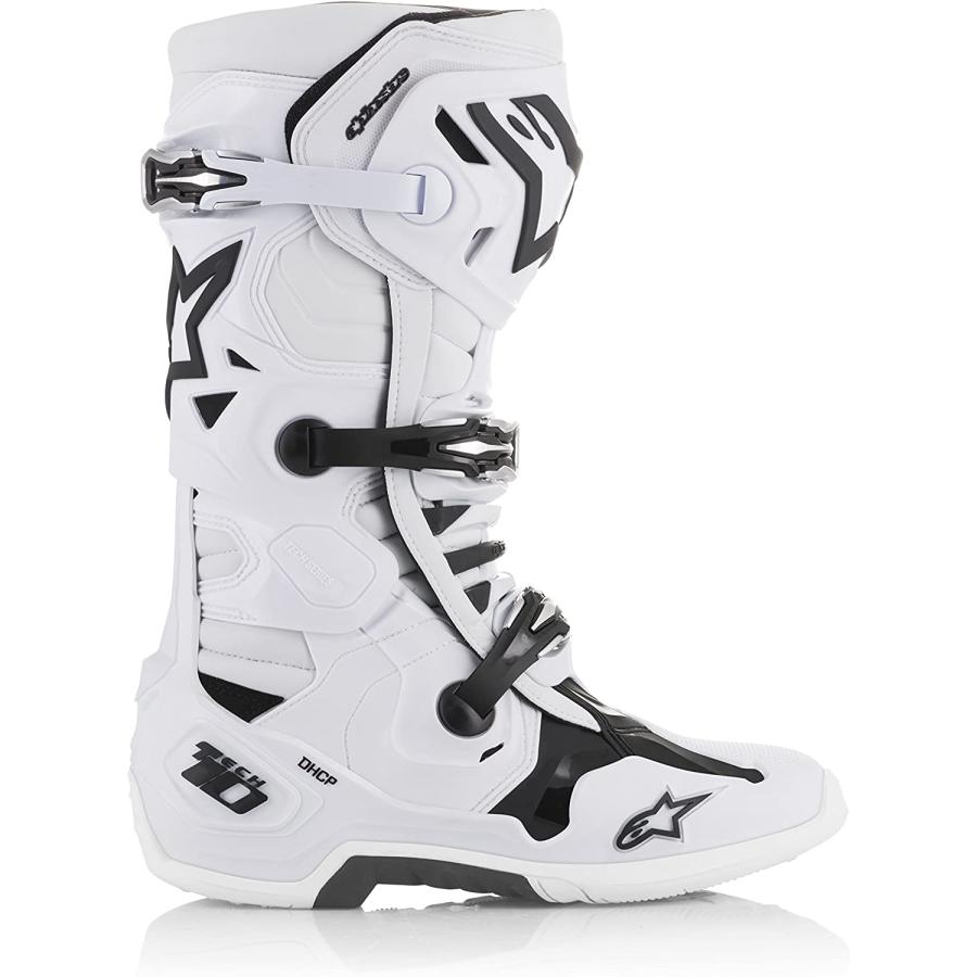 Alpinestars モトクロスブーツ ホワイト/ブラック テック10 Alpinestars メンズ Tech 10 モトクロスブーツ US サイズ: 24