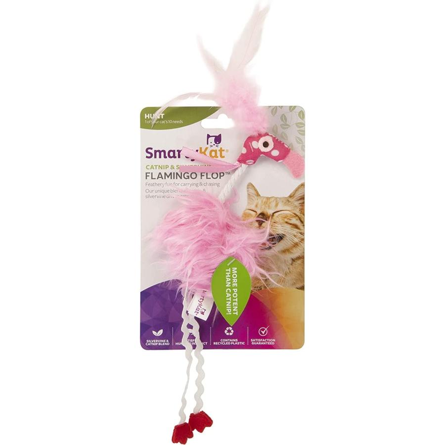 SmartyKat Flamingo Flop羽毛のキャットニップSilvervine猫のおもちゃ　並行輸入品｜dep-good-choice｜03