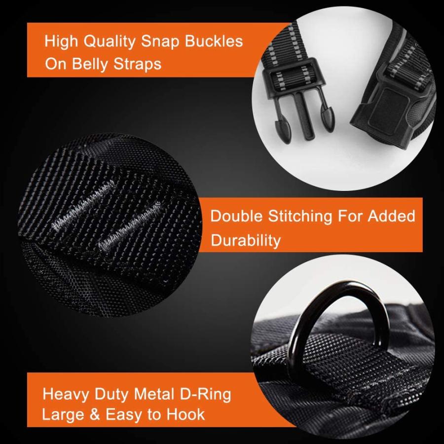 【並行輸入品】 PHOEPET No Pull Dog Harnesses for Small Puppies Reflective Adjustab_5
