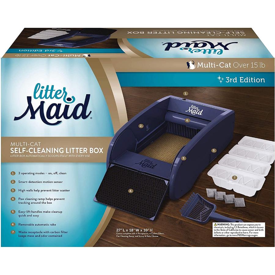 【並行輸入品】 LitterMaid Multi-Cat Self-Cleaning Litter Box 141並行輸入 ...