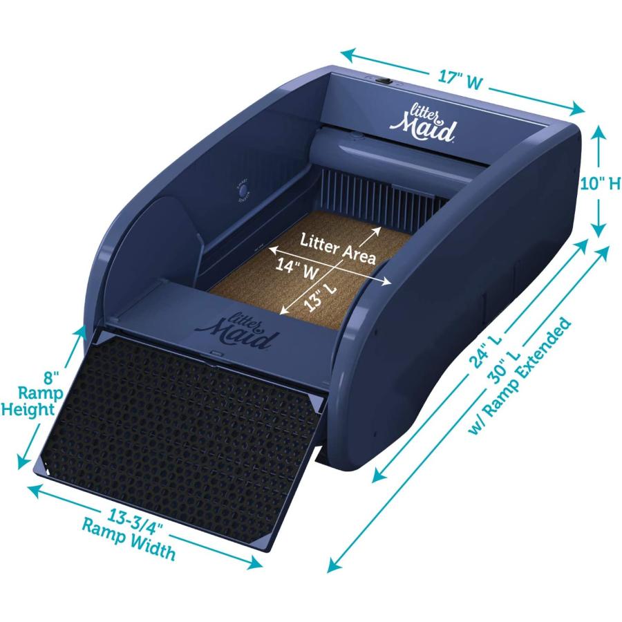 【並行輸入品】 LitterMaid Single Cat Self-Cleaning Litter Box Blue ...