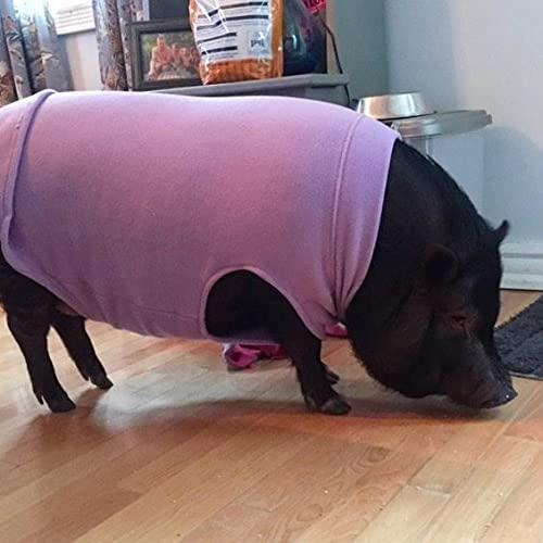 超可爱の Gooby Stretch Fleece Vest Dog Sweater - Pumpkin Large - Warm Pullover Fleece Dog Jacket - Winter Do