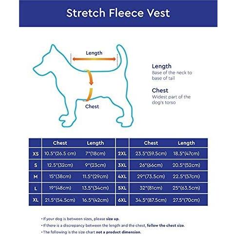 直売大セール Gooby Stretch Fleece Vest Dog Sweater - Brown Large - Warm Pullover Fleece Dog Jacket - Winter Dog