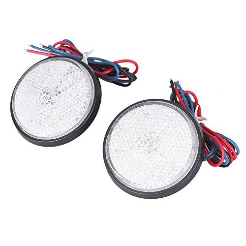 【並行輸入品】 】 GZYF Pair Rectangle Motorcycle Reflector W/ 24 LED， Waterproof a バイク