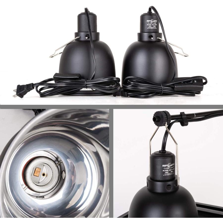 REPTI ZOO Reptile Light Fixture 2 Packs 5.5 Inch Deep Dome Lamp Cap Lamp Fi｜dep-good-choice｜03