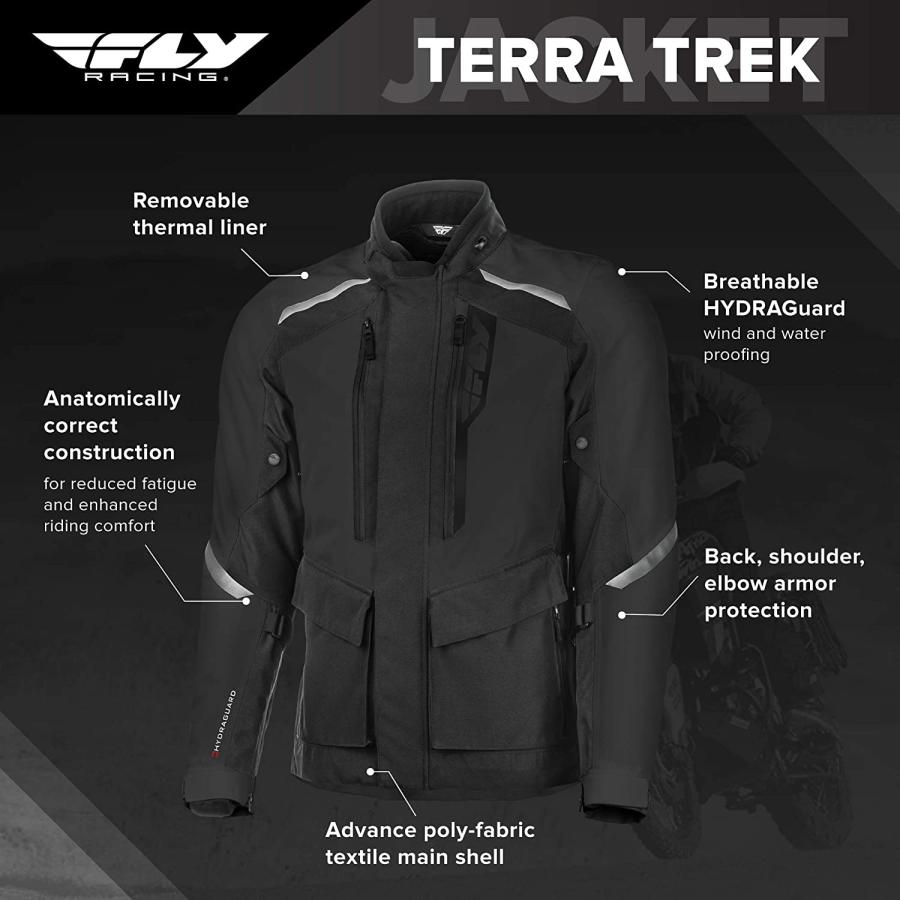 FLY Racing Terra Trek アドベンチャー オートバイジャケット 保護