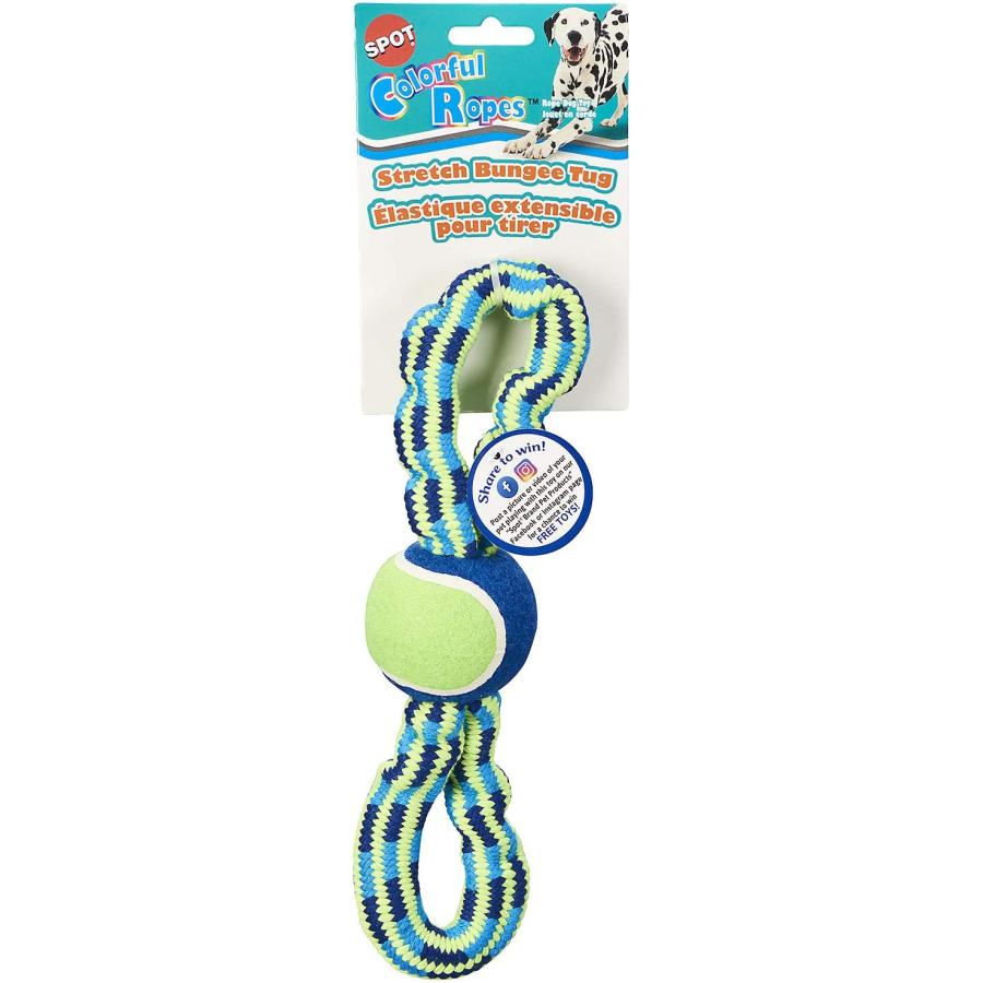 SPOT Colorful Rope Bungee Dog Toy 13inch Multi (54402) 並行輸入品