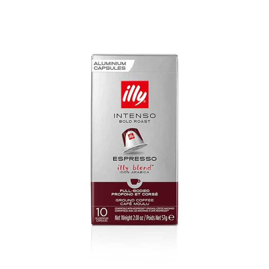 illy Espresso Single Serve Coffee Capsules compatible with Nespresso Machines  100% Arabica Bean Signature Italian Blend  Intenso Dark Roast  10 Co｜dep-good-choice｜02