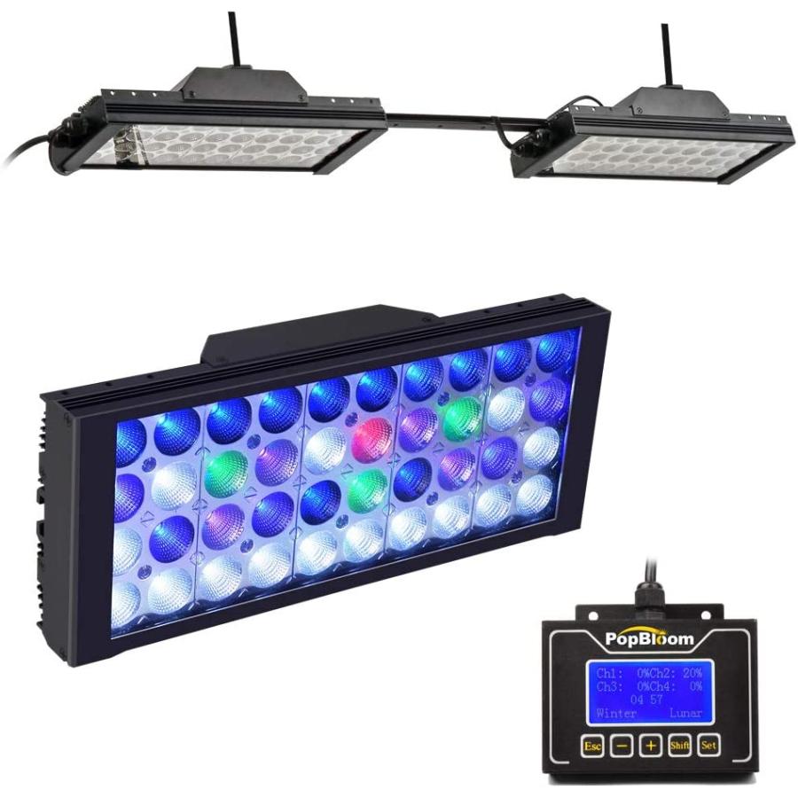 PopBloom T30 Reef 2 x Turing30 電灯+1 制御装置 4チャンネル調光90  