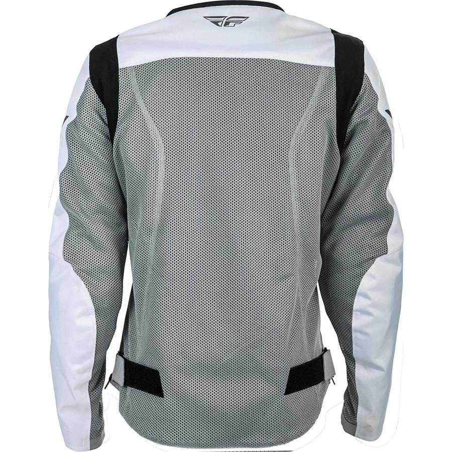 【並行輸入品】 Fly Racing Street レディース フラックスエアジャケット(Mサイズ) (ホワイト/グレー)の画像