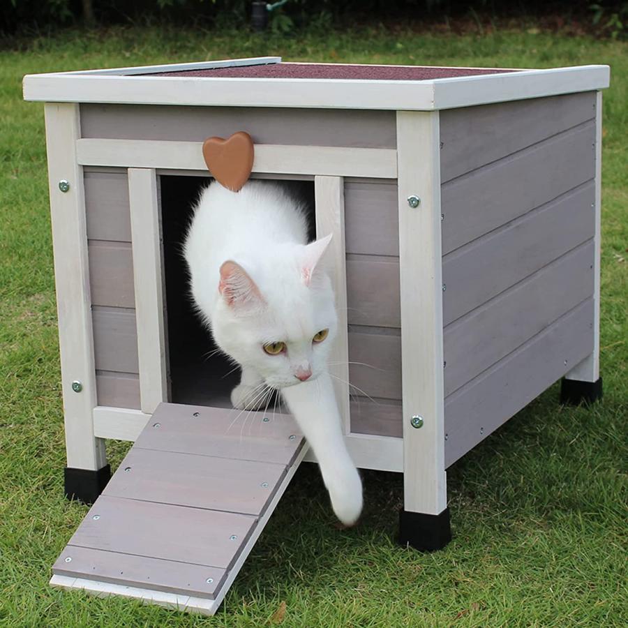 キャットハウス 屋外 防水 ウサギの小屋 木製 小さなペット キャットハウス 屋外 防水 ウサギの小屋 木製 小さなペット