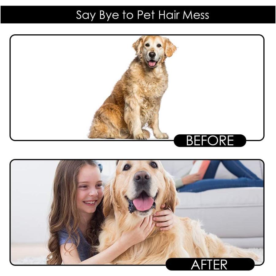 Upgrade Version Pet Grooming Glove - Gentle Deshedding Brush Glove - Efficient Pet Hair Remover Mitt - Enhanced Five Finger Design - Perfect for Do｜dep-good-choice｜08