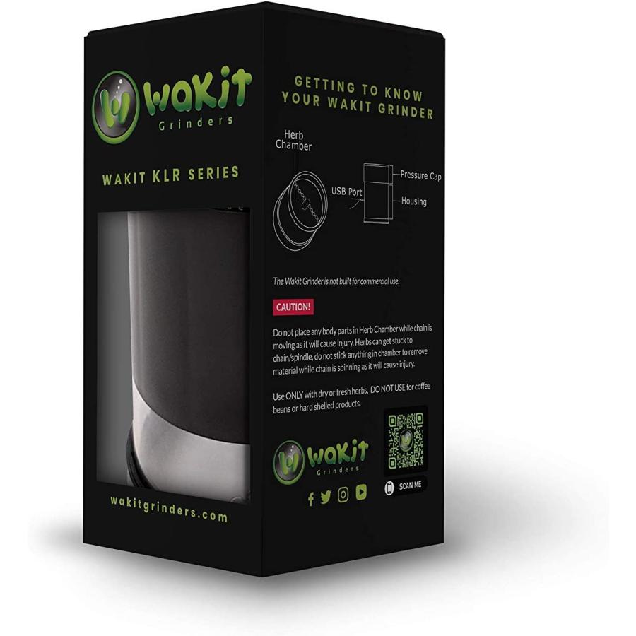 【並行輸入品】 Wakit Grinders (KLRシリーズ) - 電動ハーブグラインダー 強力なモーター付き LED照明付き ボールとチェーンがク | ブランド登録なし | 07