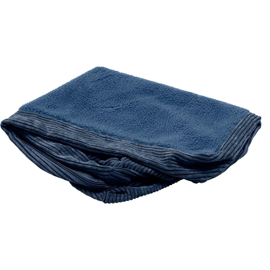 Furhaven Faux Fleece & Corduroy Chaise Lounge Dog Bed Replacement Cover