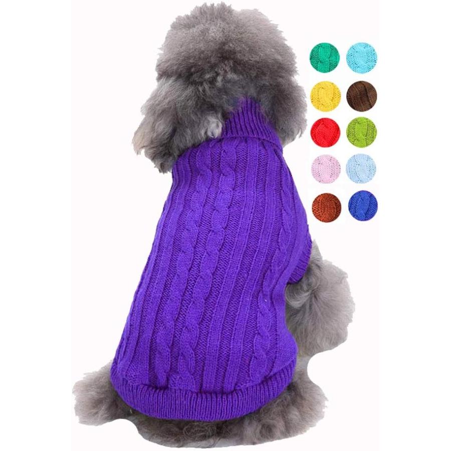 Small Dog Sweater Warm Pet Sweater Cute Knitted Classic Dog Sweaters for Small Dogs Girls Boys