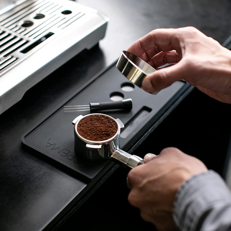 全商品オープニング価格特別価格】【全商品オープニング価格特別価格】Crema Coffee Products 54mm エスプレッソ投与ファンネル  リング シルバー 54mm Breville Portafilter (シルバー 54mm) 並行輸入品 コーヒー、ティー用品 