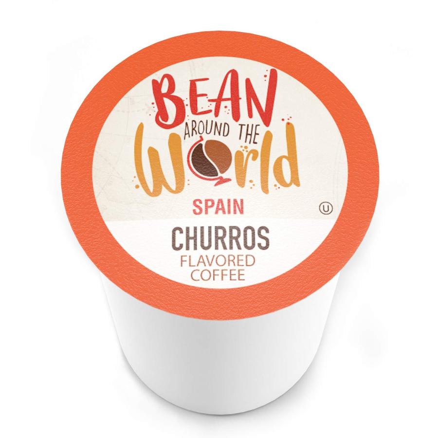 Bean Around The World Churro Flavored Coffee Compatible With 2.0 Keurig K Cup Brewers  40 Count　並行輸入品｜dep-good-choice｜02