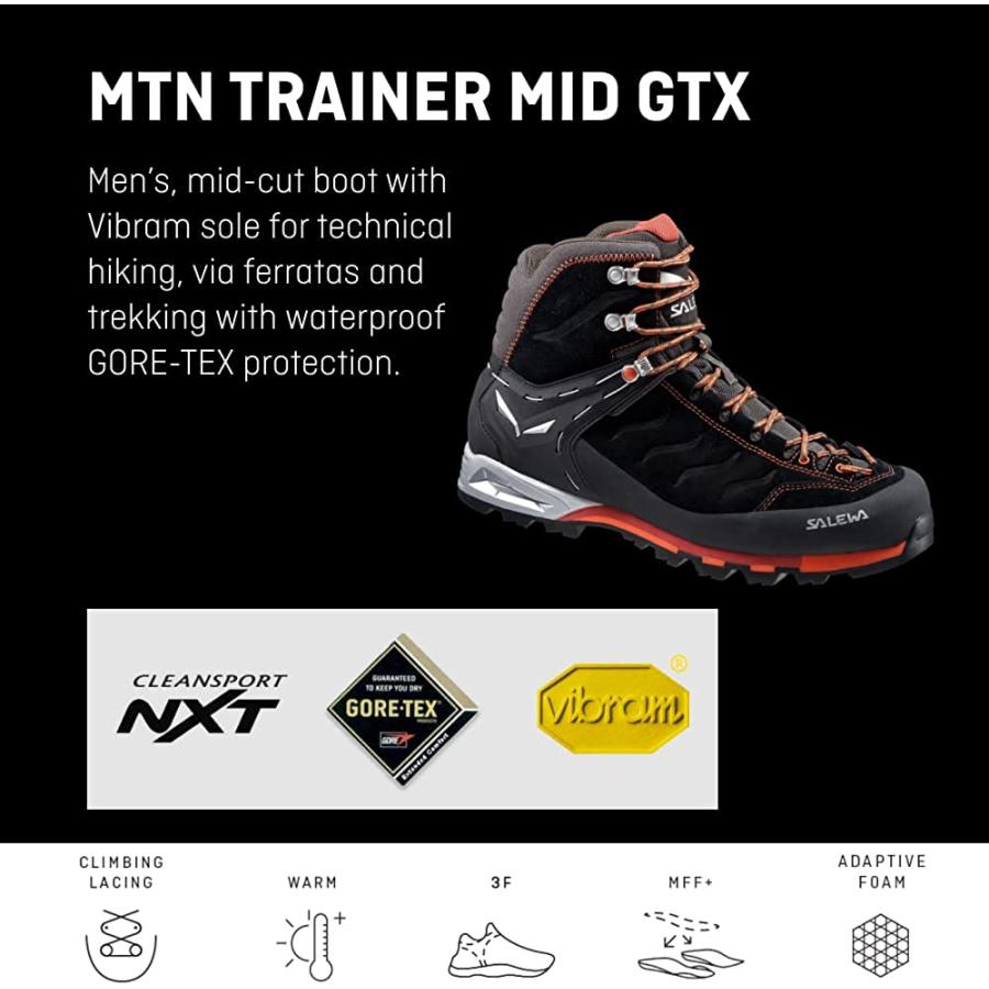 [サレワ] MS Mtn Trainer Mid Gtx [並行輸入品] - 634585949 - Color: 黒-グリーン - Size: 29　並行輸入品｜dep-good-choice｜08