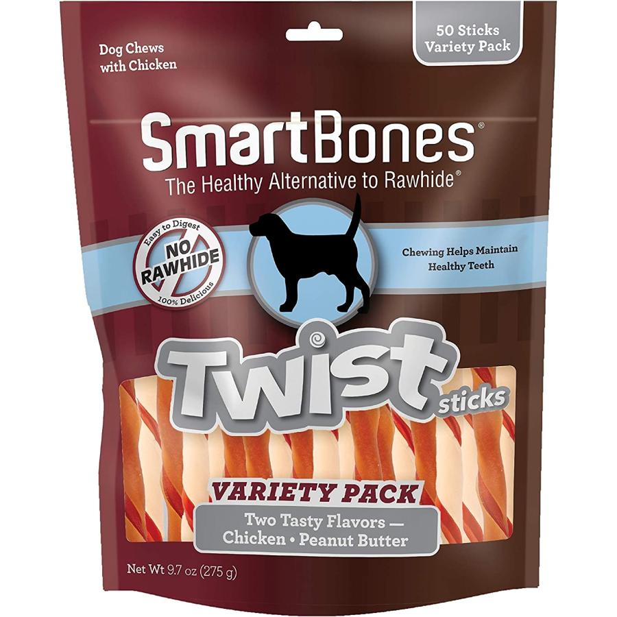 SmartBones Twist Sticks Treat Your Dog to a RawhideFree Chew Made with