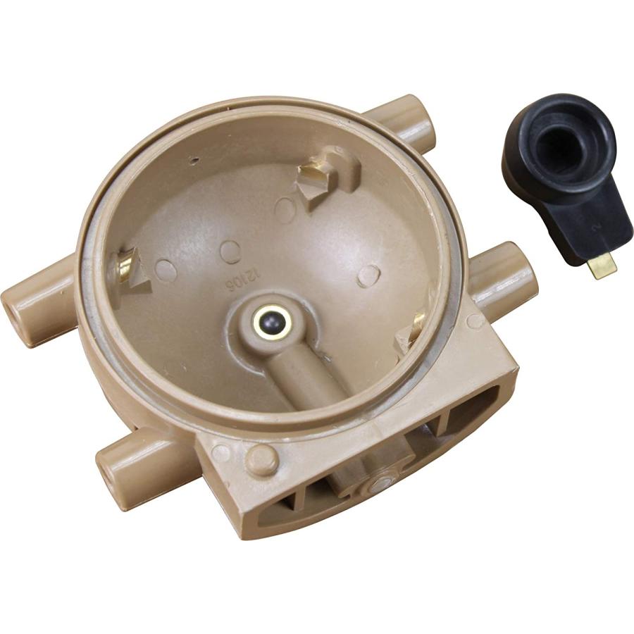 【並行輸入品】 Premium Brass Terminal Ignition Distributor Cap and Rotor Kit For Fの画像