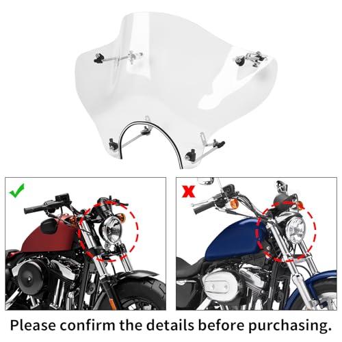 【並行輸入品】 SLMOTO クリアフロントガラス カワサキ クルーザー バルカン VN 500 750 800 900 1500 1600 20の画像