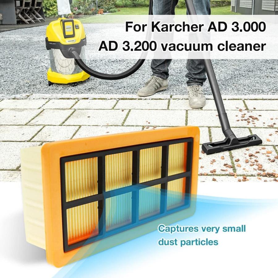 WuYan Replacements HEPA Filter for Karcher 6.415-953.0 AD 3.000 AD 3.200 Dust Cleaning Filter Accessories Vacuum Cleaner Filter　並行輸入品｜dep-good-choice｜06