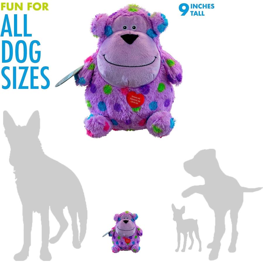 【並行輸入品】 Hero | Chuckles Bellies | Polka-Dotted Monkey Plush Dog Toy | Dog S_2
