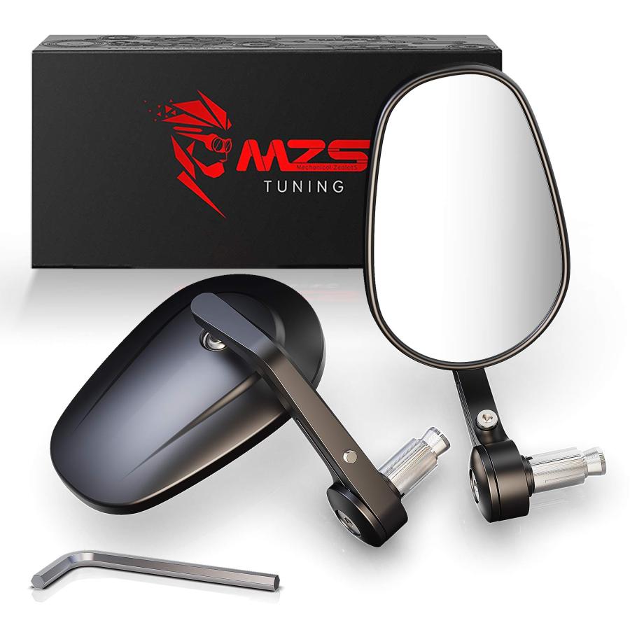 【中古品】バーエンドミラー×2個セット 並行輸入品】 MZS バーエンドミラー | 高耐久アルミニウム合金