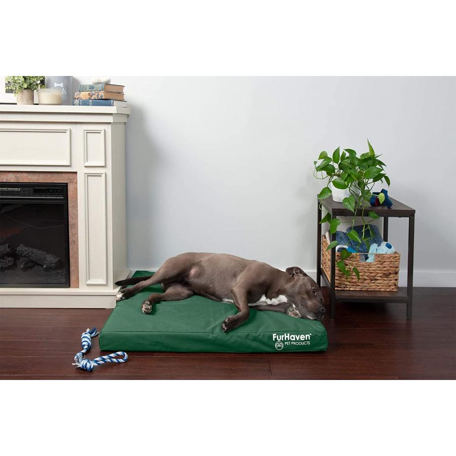 Furhaven Large Memory Foam Dog Bed Water-Resistant Indoor/Outdoor