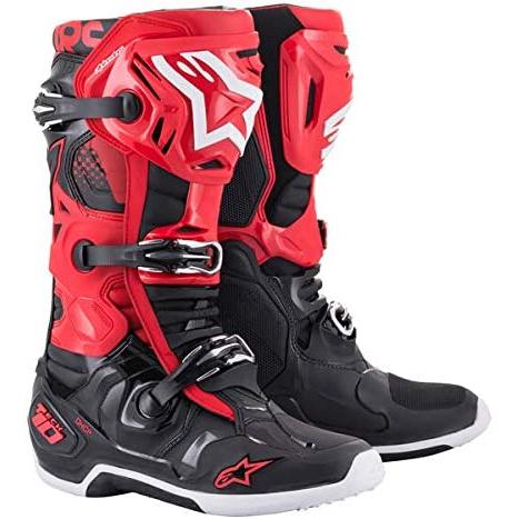 Alpinestars メンズ Tech 10 モトクロスブーツ レッド/ブラック 13 