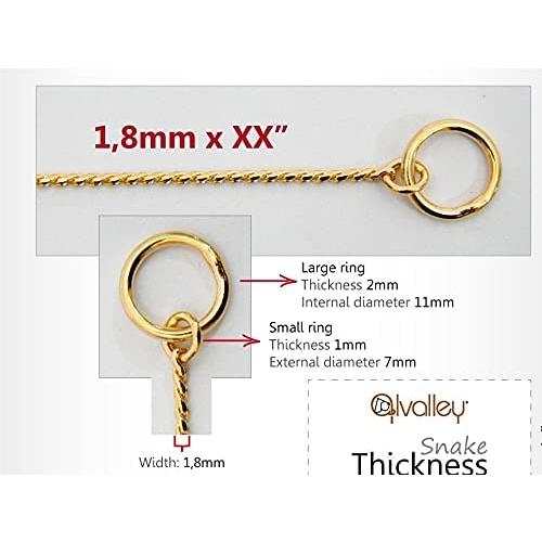 【並行輸入品】 Alvalley Metal Chain Dog Show Collar - Pet Slip Collar for Shows -_5