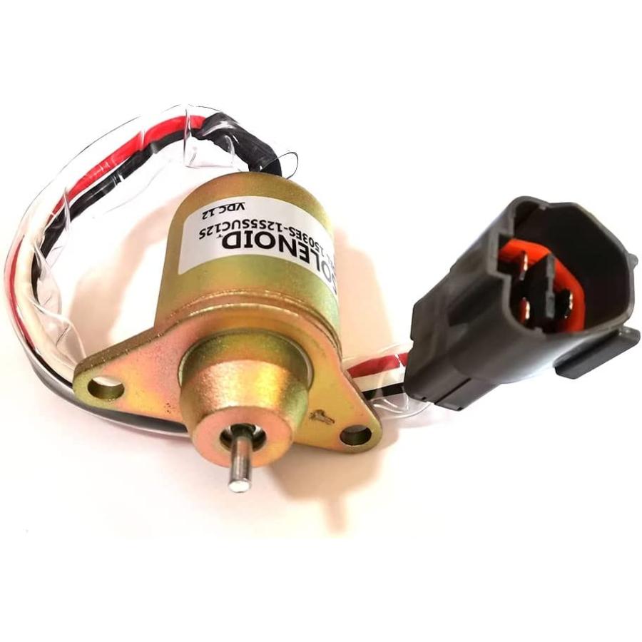 Solenoïde Arrêt Carburant Yanmar Électrovanne D'arrêt Carburant 12V - Réf. 119233-77932 - Pour Yanmar 3TNV88 Et John Deere 4200/4300 TS 2150