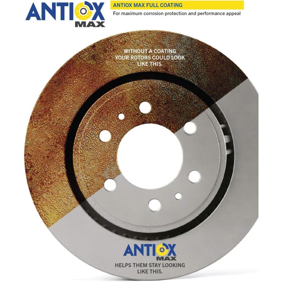 【並行輸入品】 Goodyear Anti Ox Polished Front Brake Kits Rotors & Ceramic Pads Fo_5