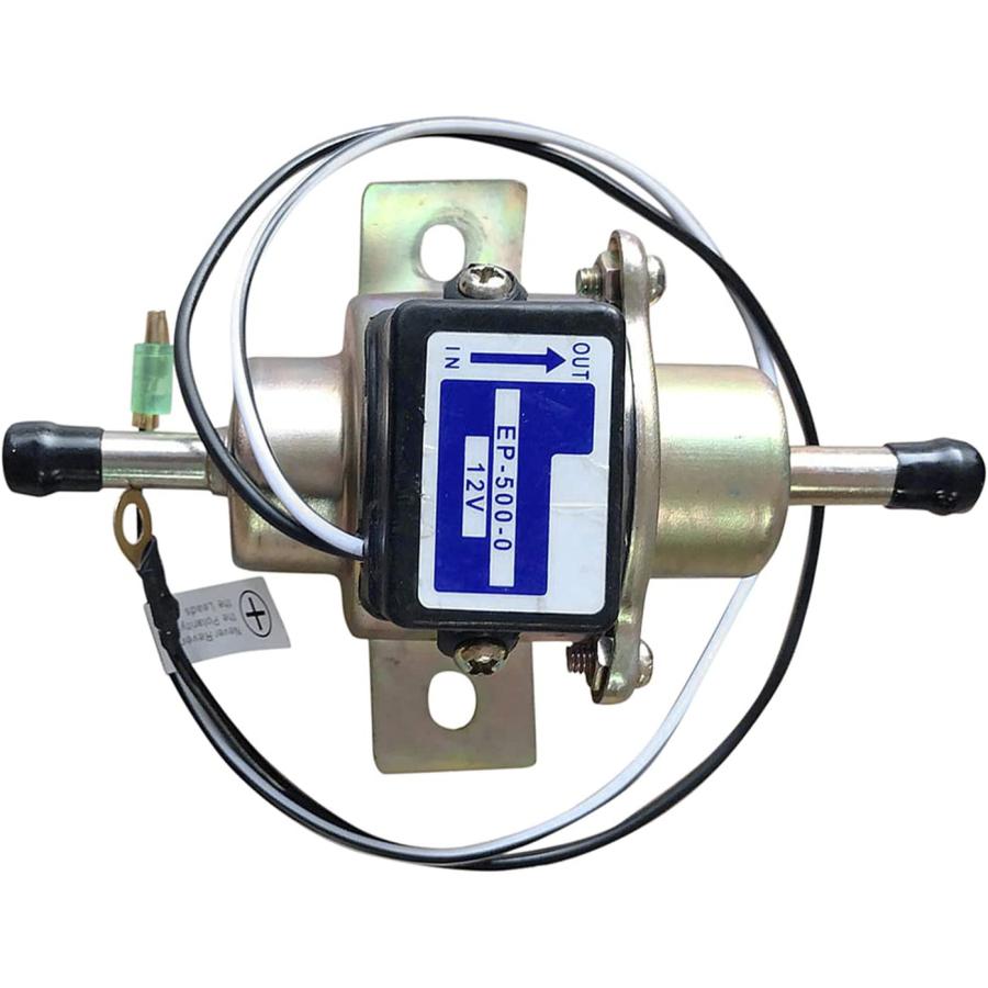 Pompe à Carburant Électrique 12V 12585-52030 / 68371-51210 - Compatible Kubota Tracteur Tondeuse Excavatrice