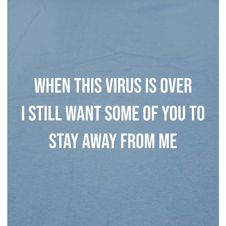 【並行輸入品】 When This Virus is Over 2021 斬新なグラフィック 皮肉で面白いTシャツ フォレスト XX-Large　_1