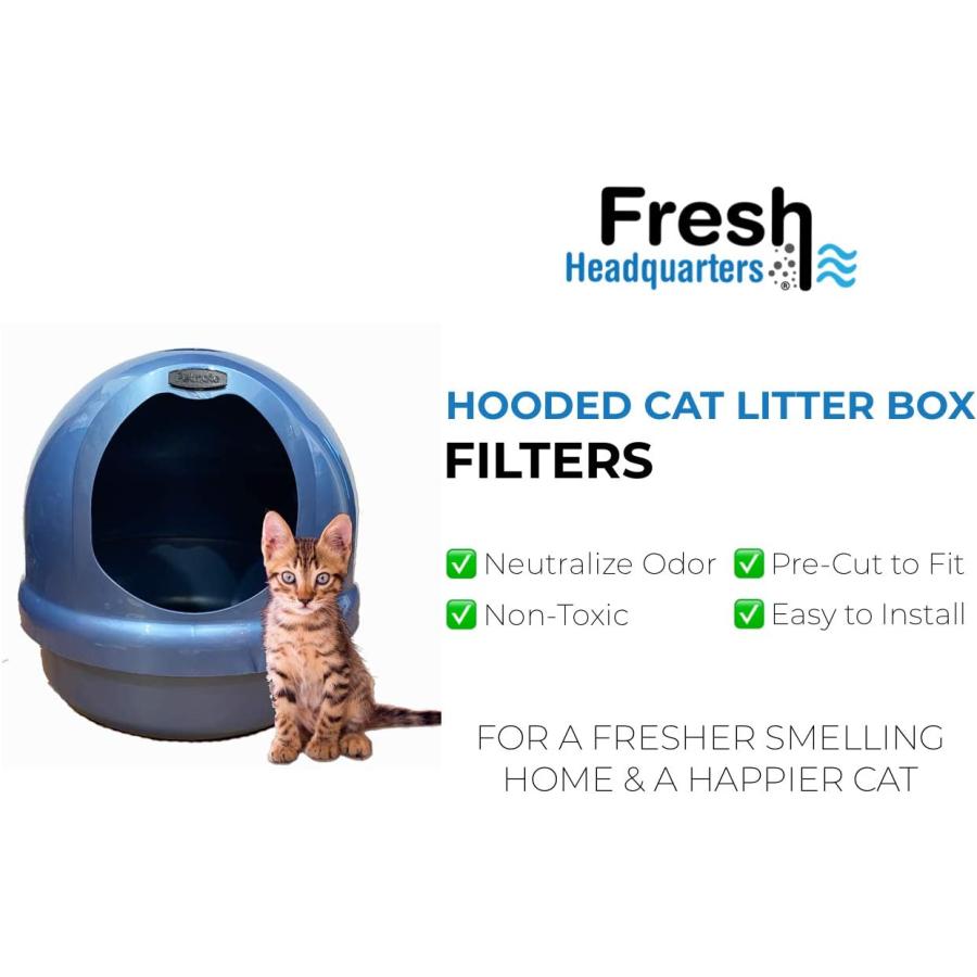 ラッピング無料 FRESH HEADQUARTERS Cat Litter Box Replacement Filters Compatible with Petma