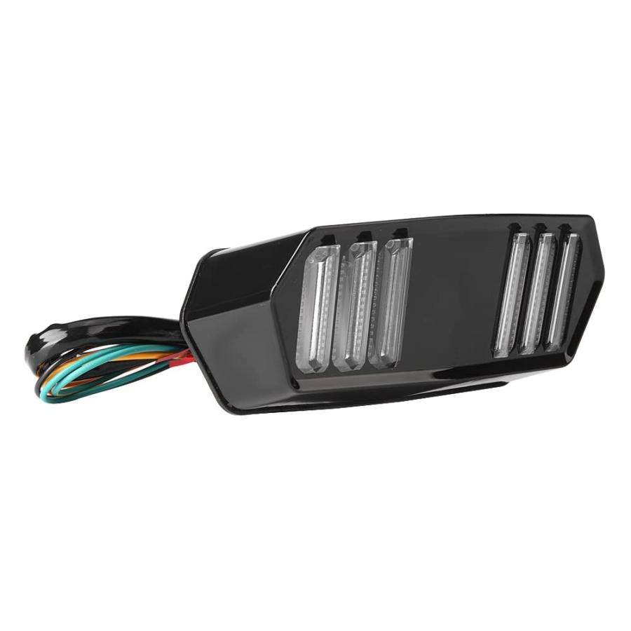 並行輸入品】 】 Qiilu LED Integrated Tail Light Motorcycle Brake 