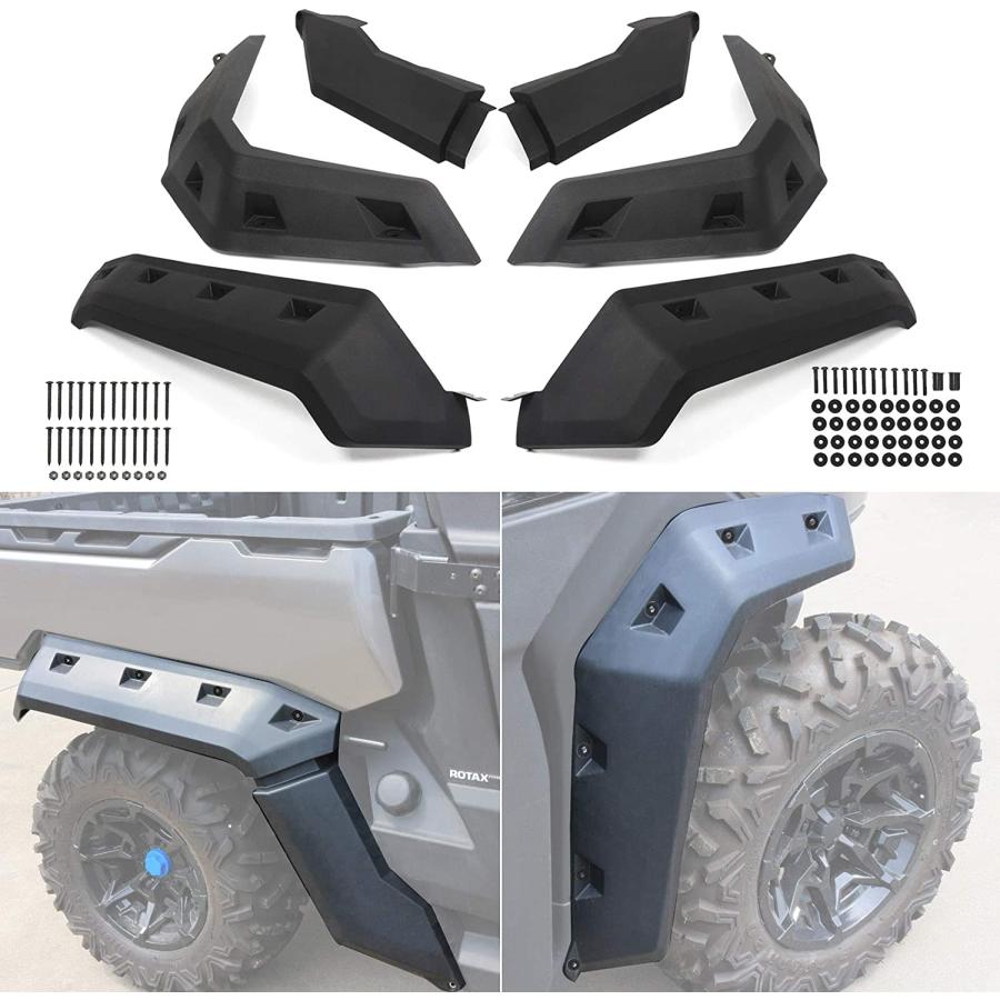 拡張フェンダーフレア Can Am Defenderと互換性あり CPOWACE マッドガード フロント&リア Can Am Defender