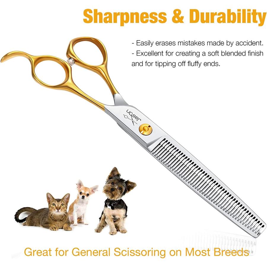 7.5インチ フラフィーシザーズ リバースブレード　スキバサミ　ストレート 新感覚‼︎ワンダーストレートシザー | DSHscissor