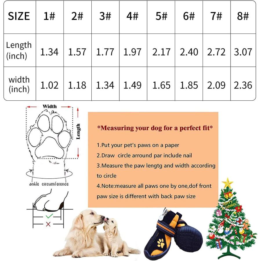 ブランド登録なし - 【並行輸入品】 URBEST Dog Winter Shoes  Dog Boots Sports Non-Slip Pet Dog Anti-Sli