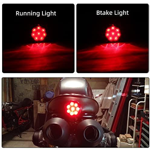 【並行輸入品】 自動二輪車 テールランプ 赤いこと 8 LED 立ちふさがる照明ランプ ハーレー クリーヴァ ボバー 喫茶店 レーサー自動二輪車用 DRE
