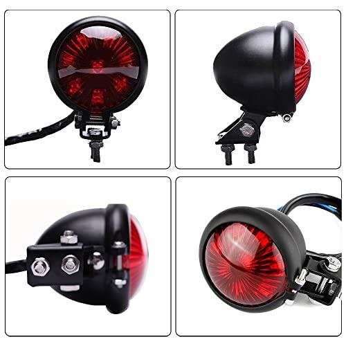 【並行輸入品】 自動二輪車 テールランプ 赤いこと 8 LED 立ちふさがる照明ランプ ハーレー クリーヴァ ボバー 喫茶店 レーサー自動二輪車用 DRE