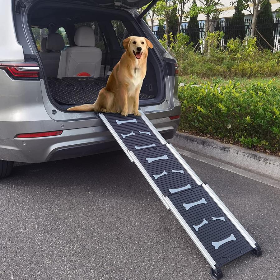 並行輸入品】 ROBLOCK 犬用スロープ 折りたたみ式ペット SUV用スロープ